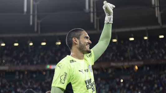 Goleiro Ronaldo após jogo do Bahia na Arena Fonte Nova