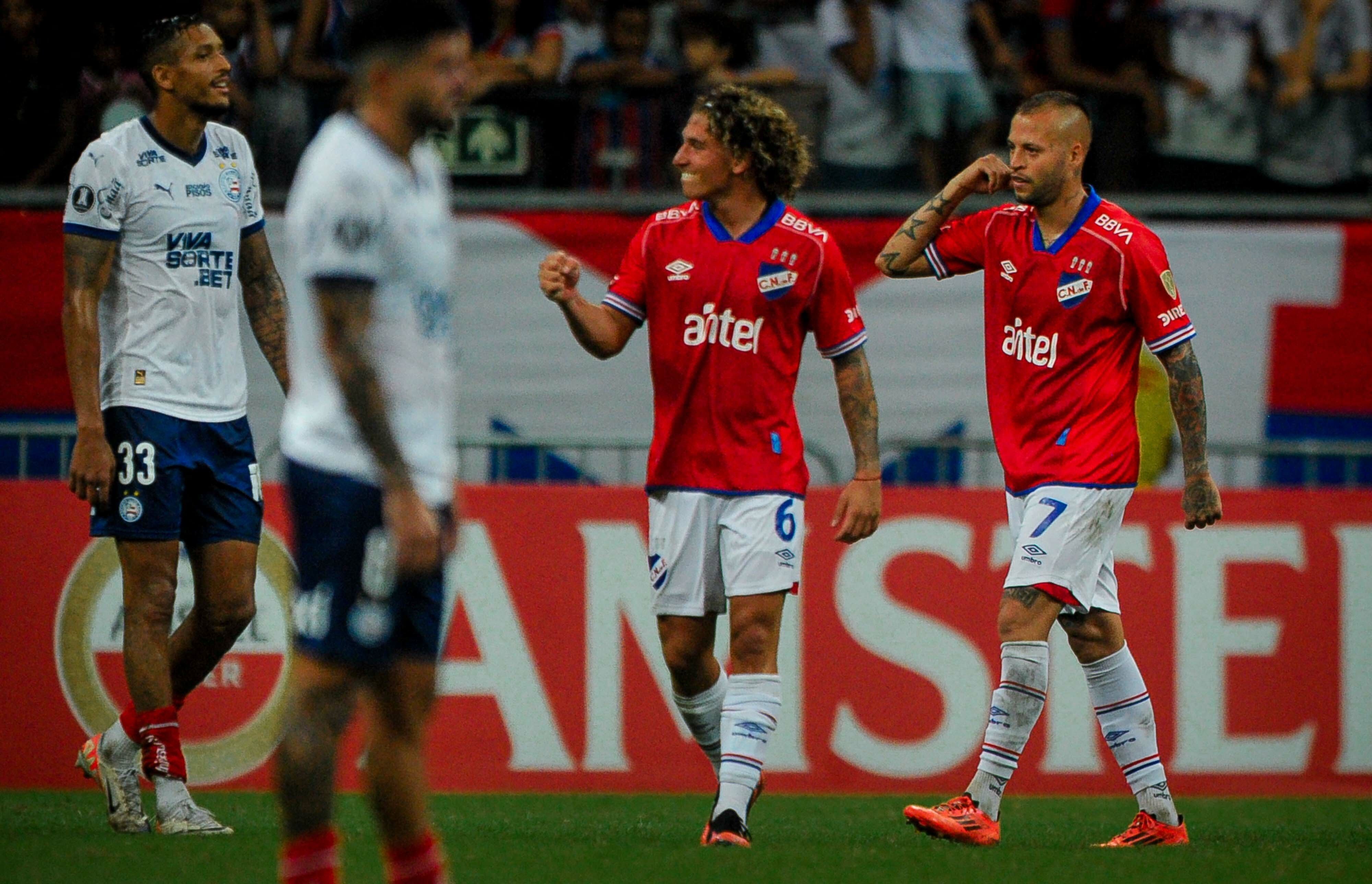 Bahia leva virada do Nacional, perde em casa e adia classificação na Libertadores