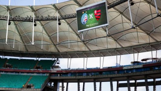 Arena Fonte Nova, palco do jogo deste domingo (5) entre Bahia e Flamengo