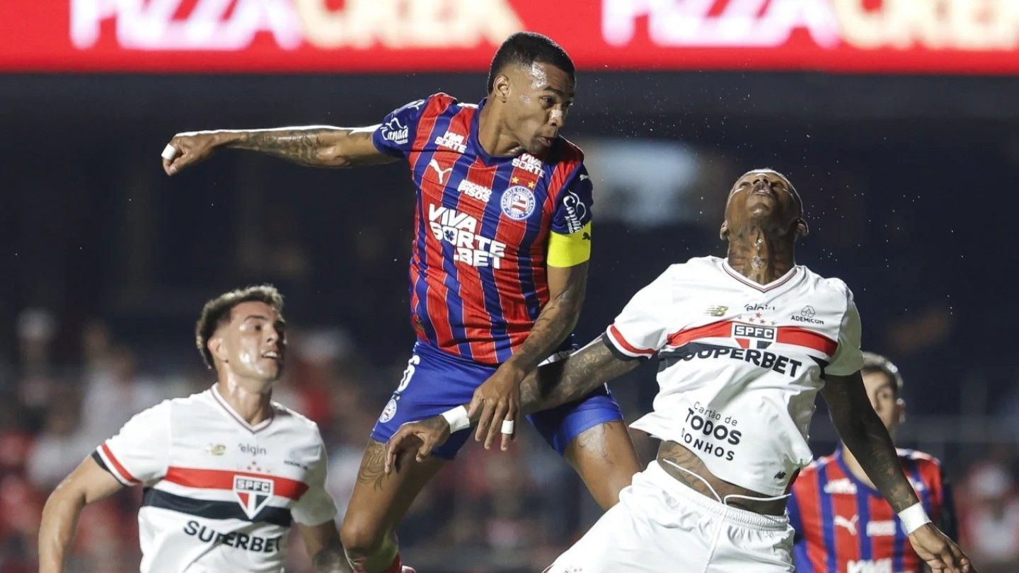 Tropeço diante do São Paulo diminui chances de o Bahia ir à Libertadores, diz UFMG