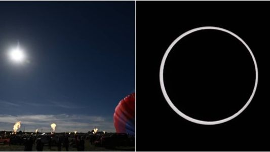 Eclipse visto dos Estados Unidos