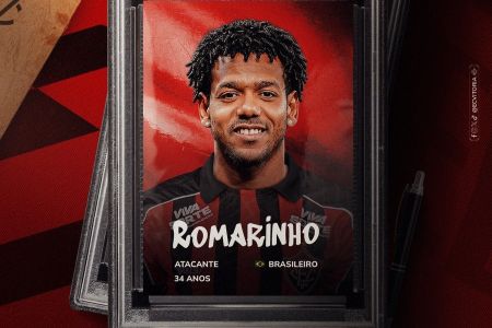 Anúncio de Romarinho no Vitória