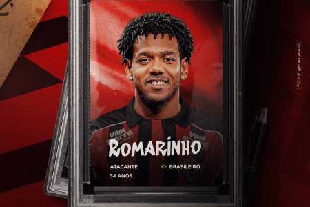 Anúncio de Romarinho no Vitória