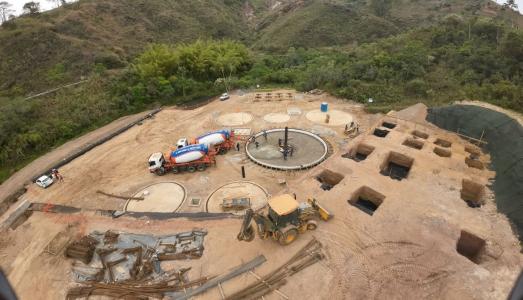 Obra da Estação de Tratamento de Esgoto Osso de Boi alcança 40% de execução em Ouro Preto