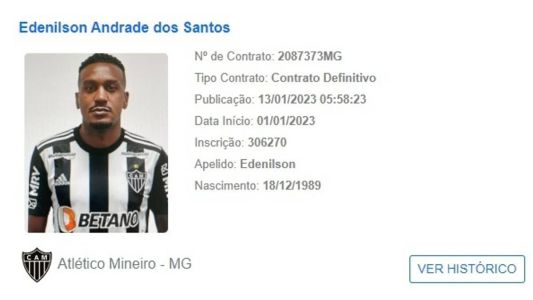 Edenilson está regularizado para atuar pelo Atllético