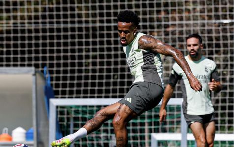 Éder Militão durante treino do Real Madrid em 14 de junho de 2025