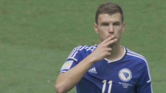 Edin Džeko é um dos maiores artilheiros bósnios em Copas