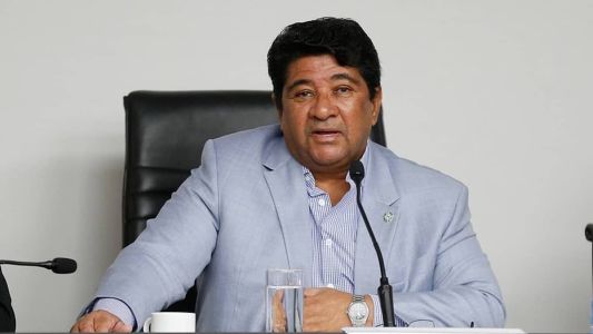 Ednaldo Rodrigues, presidente da CBF, em reunião com clubes da Série B