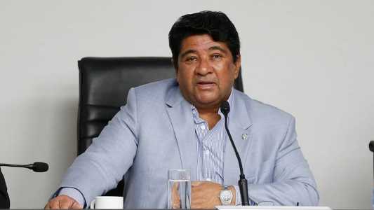 Ednaldo Rodrigues, presidente da CBF, em reunião com clubes da Série B