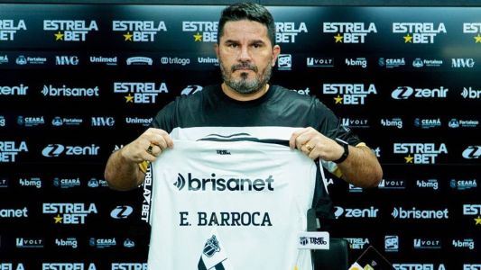 Eduardo Barroca em sua apresentação no Ceará, no fim de abril