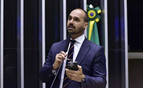 Deputado federal licenciado, Eduardo Bolsonaro (PL).
