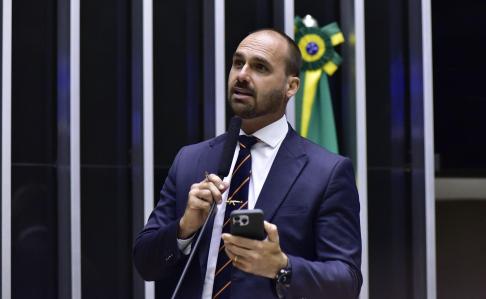 Deputado federal licenciado, Eduardo Bolsonaro (PL).