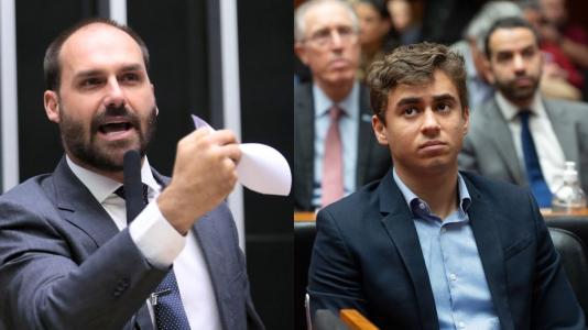 Deputado federal licenciado, Eduardo Bolsonaro (PL).