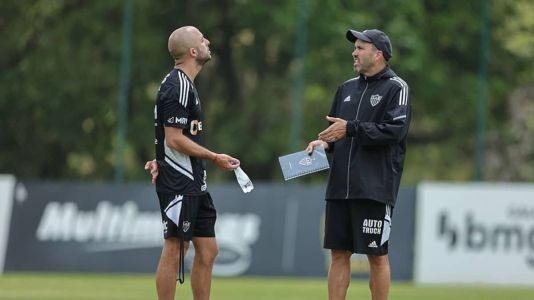 Eduardo Coudet finalizou preparação do Atlético para a partida