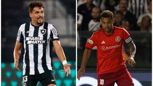 Eduardo e Alan Patrick comandam os meios de campo de Botafogo e Internacional