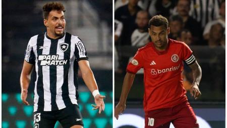 Eduardo e Alan Patrick comandam os meios de campo de Botafogo e Internacional