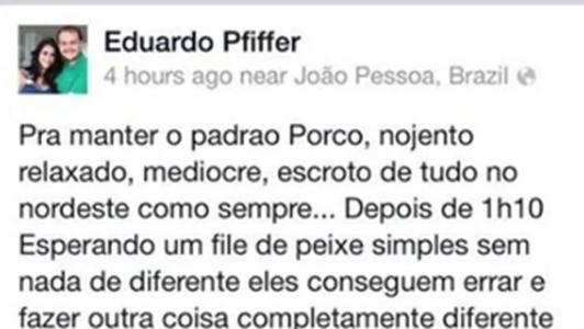 Eduardo Pfiffer cometeu o crime de xenofobia em março de 2023