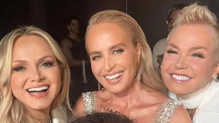 Eliana, Angélica e Xuxa nos bastidores do Criança Esperança