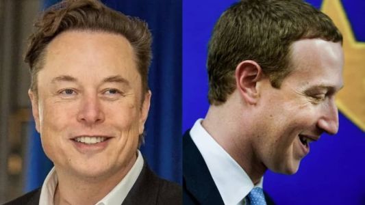 Elon Musk e Mark Zuckerberg, donos do Twitter e Meta, respectivamente