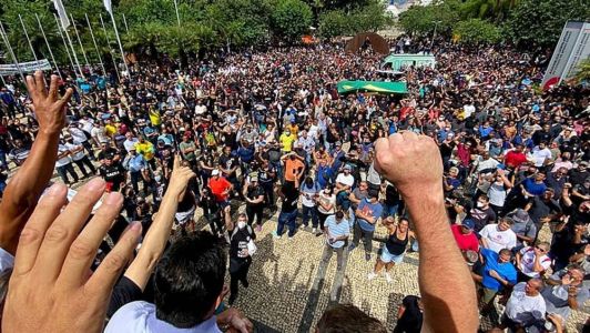 Em 2022, servidores da segurança pública fizeram paralisação em meio à campanha salarial