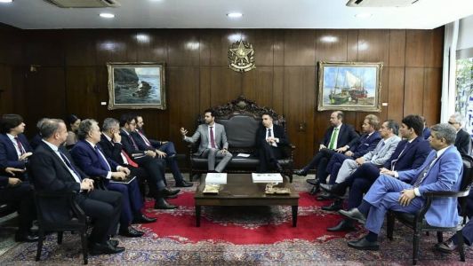 Em Brasília, se reuniram o presidente da ALMG, Tadeu Martins, e do Senado, Rodrigo Pacheco