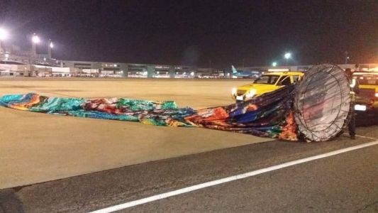 Em maio um balão causou transtornos no aeroporto de Viracopos, em Campinas SP.