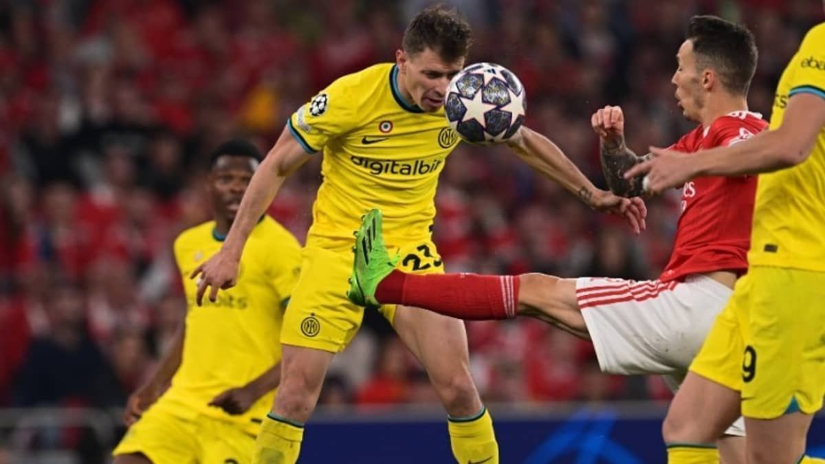 Inter de Milão vence Benfica fora de casa e dá passo importante na Champions