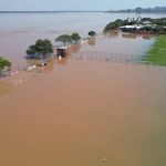 CT do Inter alaga por conta de cheia no Guaíba; veja imagens 