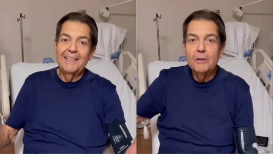 Em tratamento, Faustão grava vídeo do hospital e diz que médicos avaliam tipo de cirurgia.