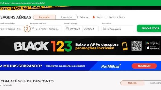 Empresa oferece descontos de até 50%