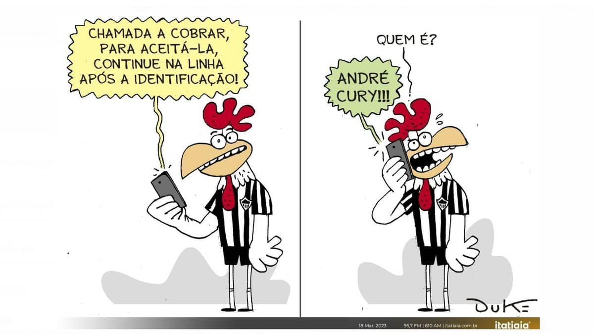 Veja charge do Duke sobre a situação financeira do Atlético