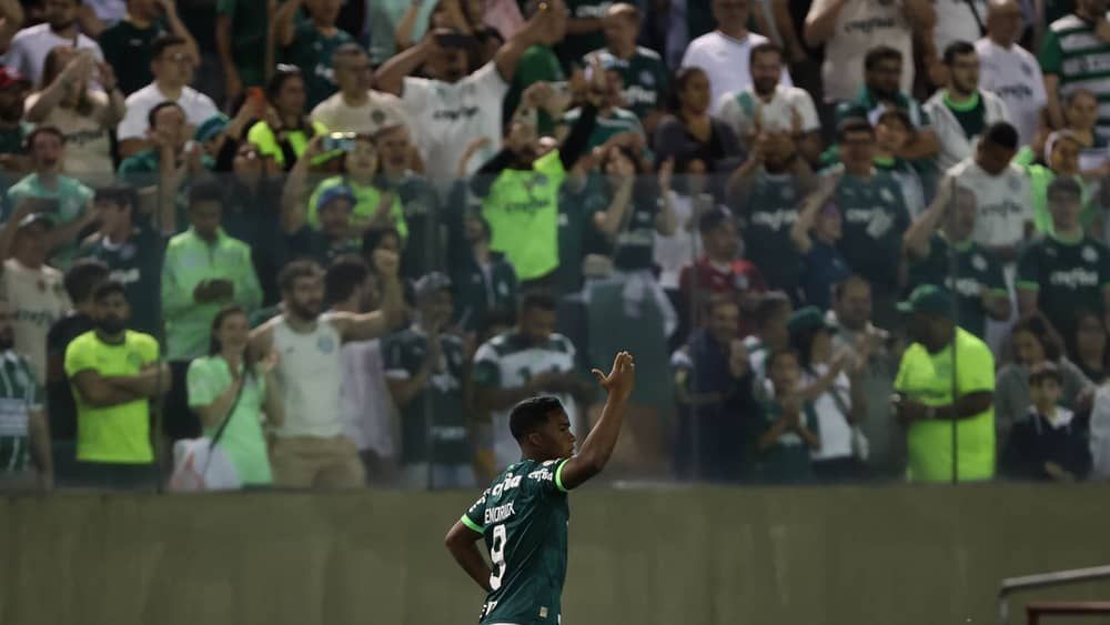Endrick assume artilharia do Palmeiras no Brasileiro