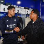 Endrick visita o Real Madrid e ganha abraço de Carlo Ancelotti, veja o vídeo