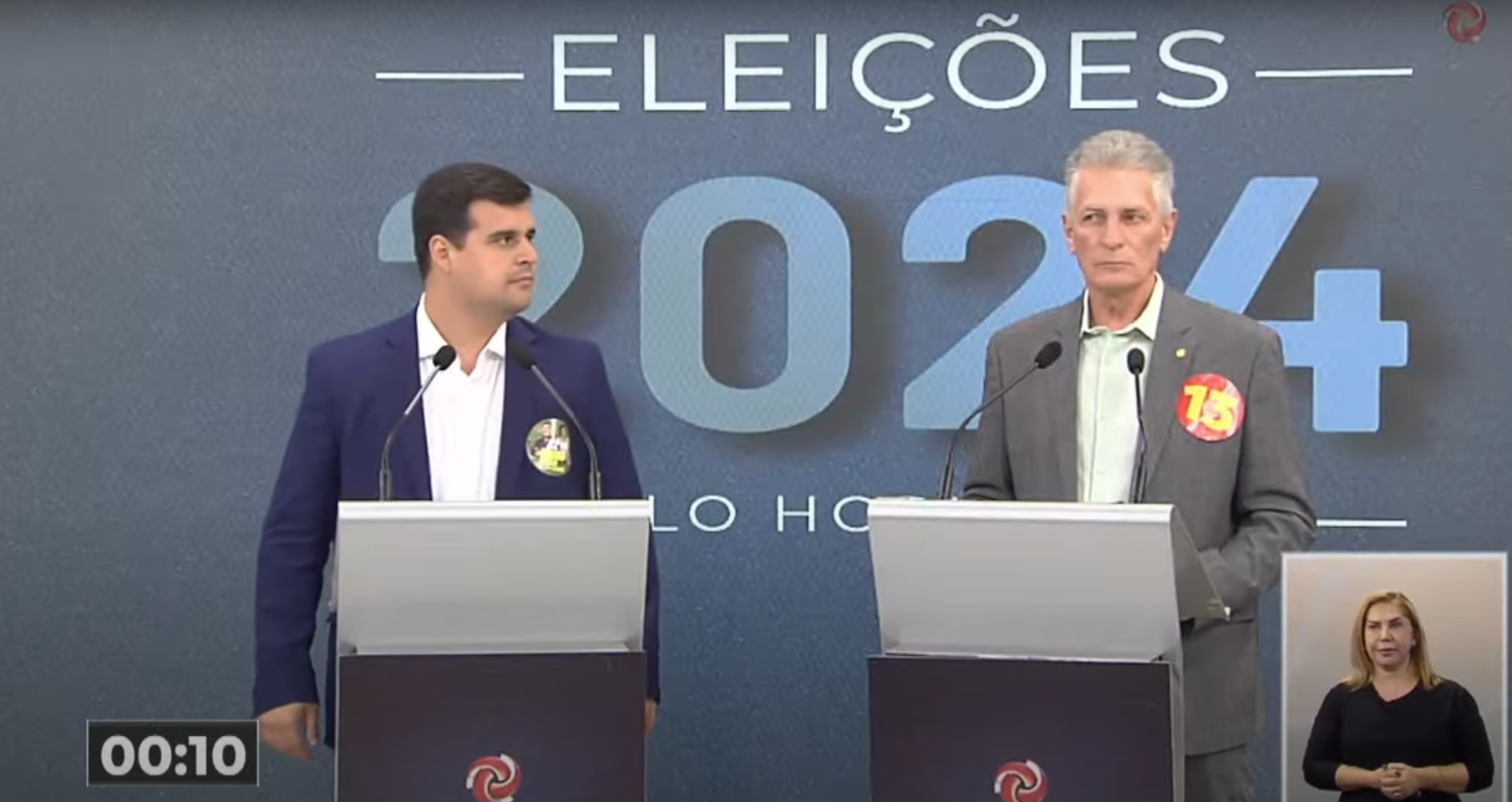 Bruno Engler e Rogério Correia trocam farpas sobre segurança pública em debate na TV Alterosa