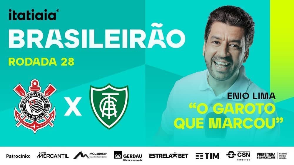 Corinthians x América: assista, ao vivo, à transmissão da Itatiaia