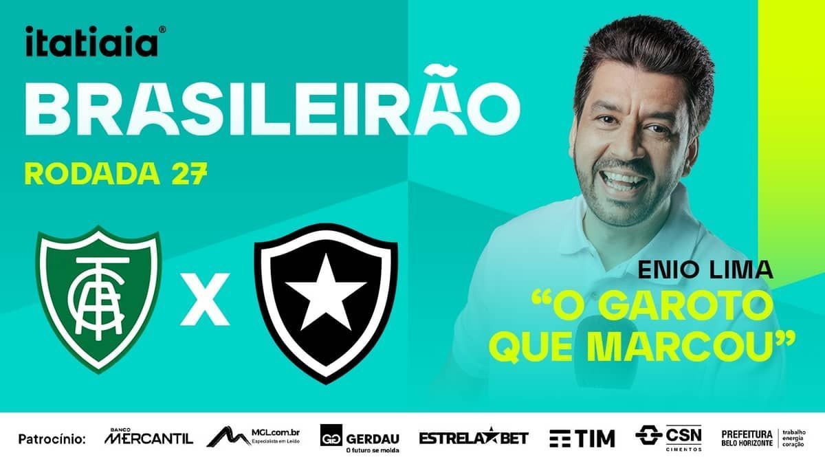 América x Botafogo: assista, ao vivo, à transmissão da Itatiaia