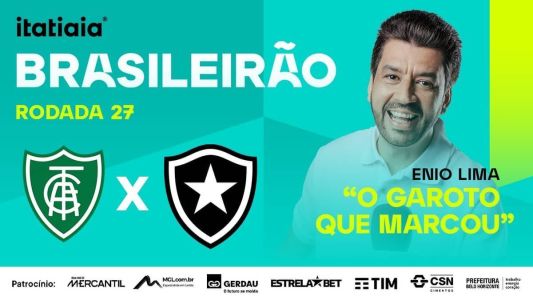 Enio Lima vai transmitir o jogo entre América e Botafogo