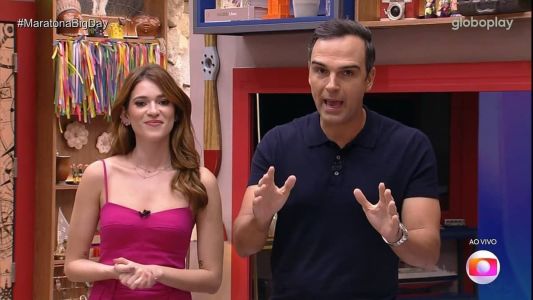 Enquanto Ana Clara Lima comanda a Rede BBB na internet, Tadeu Schmidt apresenta o BBB 23 na TV