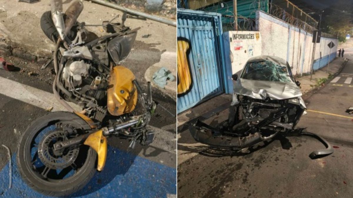 Entregador morre após ser atingido por carro em alta velocidade em Contagem