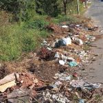 Entulho e mato alto aumentam riscos de acidentes em bairro de Juiz de Fora
