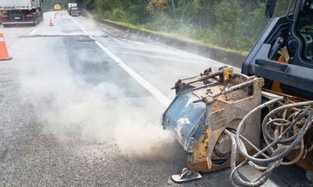 EPR Via Mineira obra manutenção na BR-040 em Santos Dumont neste sábado (4)