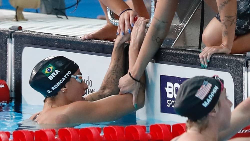 Natação no Pan: equipe brasileira é prata nos 4x200m livre feminino 