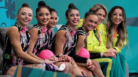Equipe brasileira que conquistou a medalha de ouro no Pan