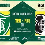 América x Santa Cruz: acompanhe ao vivo na Itatiaia