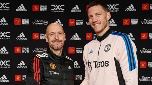 Erik ten Hag e Weghorst serão companheiros no United