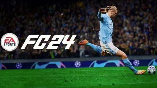 Erling Haaland, atacante norueguês do Manchester City-ING, é o jogador que ilustra a capa do EA Sports FC 24