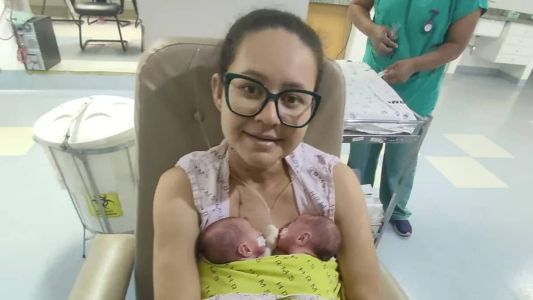 erônica Rivarola Leite, de 33 anos, pede doação de fraldas e itens de higiene após ser abandonada pelo namorado