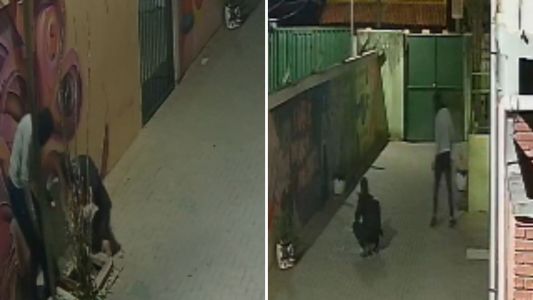 Imagens do circuito de segurança da Escola Estadual José Elias Issa, em São José da Lapa, mostram momento em que ladrões furtam os cabos