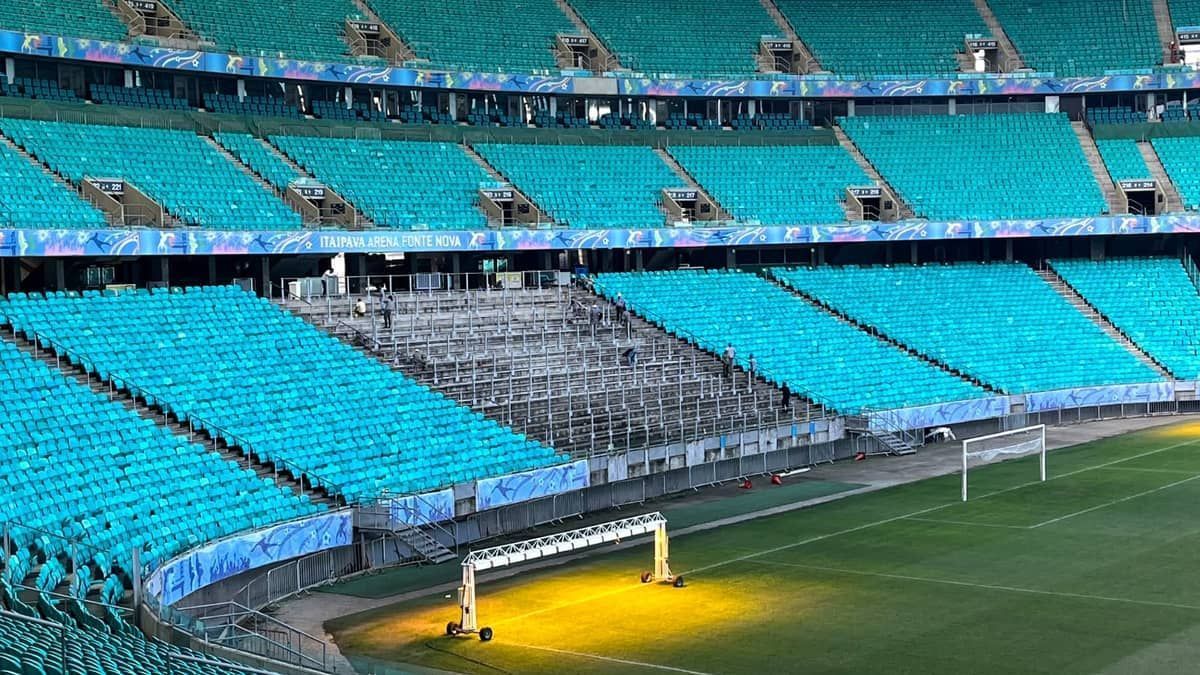Arena Fonte Nova anuncia a retirada parcial de cadeiras no setor Norte