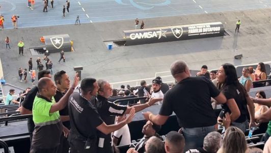 Esposa de jogador do Botafogo se envolveu em confusão com torcedor